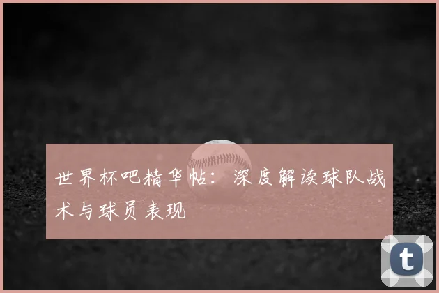 世界杯吧精华帖:深度解读球队战术与球员表现